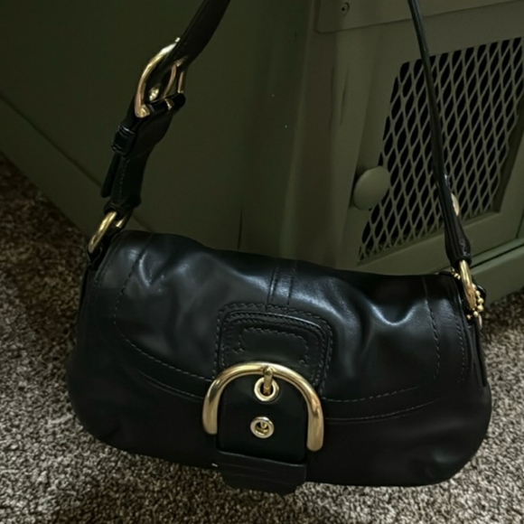 Coach Handbags - Vintage mini Calf leather soho coach bag y2k Coach Leather Soho bag